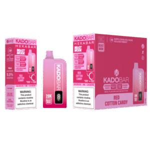 Red Cotton Candy Hexa X Kado Bar 20000 Puffs