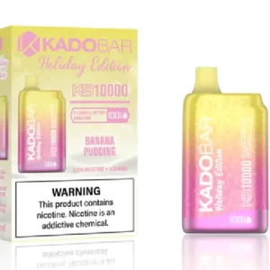 Banana Pudding Kado Bar KB10000 Puffs Disposable Vape (Holiday Edition)