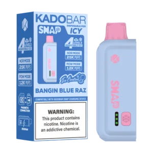 Bangin Blue Razz Kado Bar Snap Icy Disposable Pod - 25k Puffs