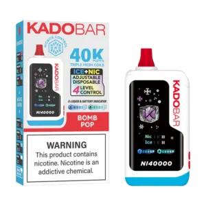 Bomb Pop Kado Bar NI40K Ice + Nic Control Disposable Vape