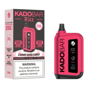Kado Bar Rizz Cherry Hard Candy Disposable Vape – 25000 Puffs
