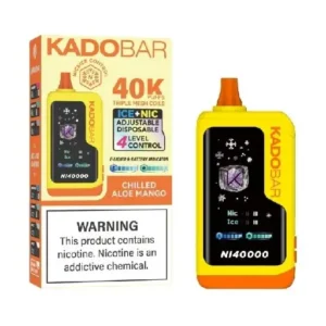 Chilled Aloe Mango Kado Bar NI40K Ice + Nic Control Disposable Vape