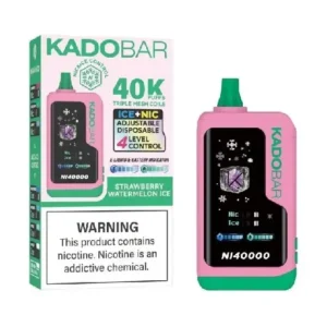 Strawberry Watermelon Ice Kado Bar NI40K Ice + Nic Control Disposable Vape