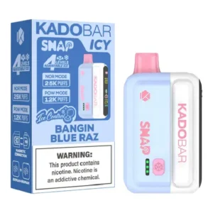 Bangin Blue Raz Kado Bar Snap 25k Disposable Kit