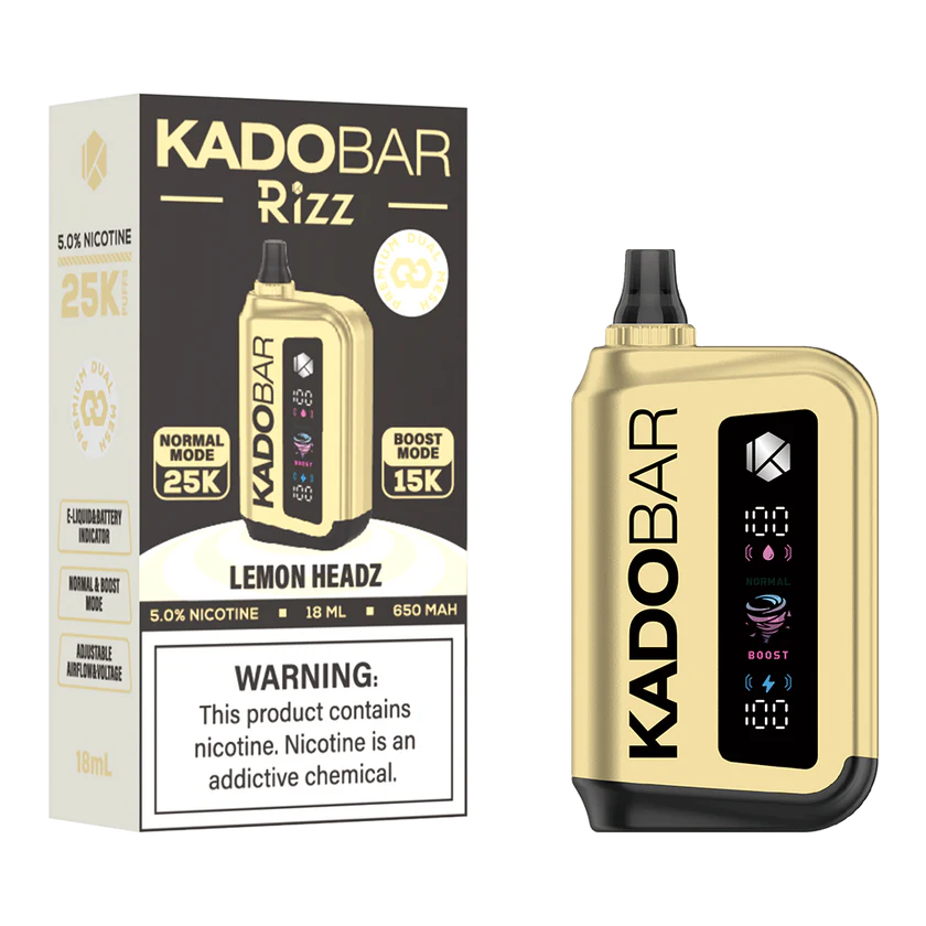 Lemon Headz Kado Bar Rizz 25K Puffs Disposable Vape