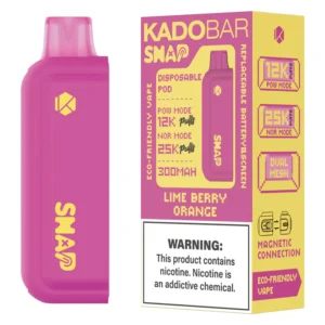 Kado Bar Snap Lime Berry Orange 25K Puffs - 5% Nic Pod (Add-On Battery, Not Included)