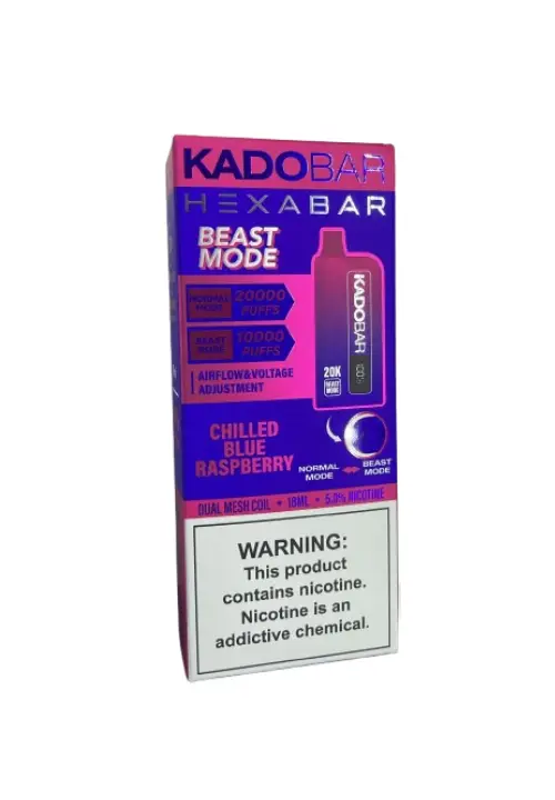 Chilled Blue Raspberry – Hexa X Kado Bar 20000 Puffs