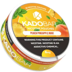 Peach Pineapple Mint Kado Bar Nicotine Pouches - 20Ct | 6MG