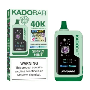 Kado Bar NI40K Simply Mint - Ice+Nic Control Vape