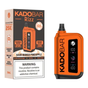 Sour Mango Pineapple Kado Bar Rizz 25K Puffs Disposable Vape